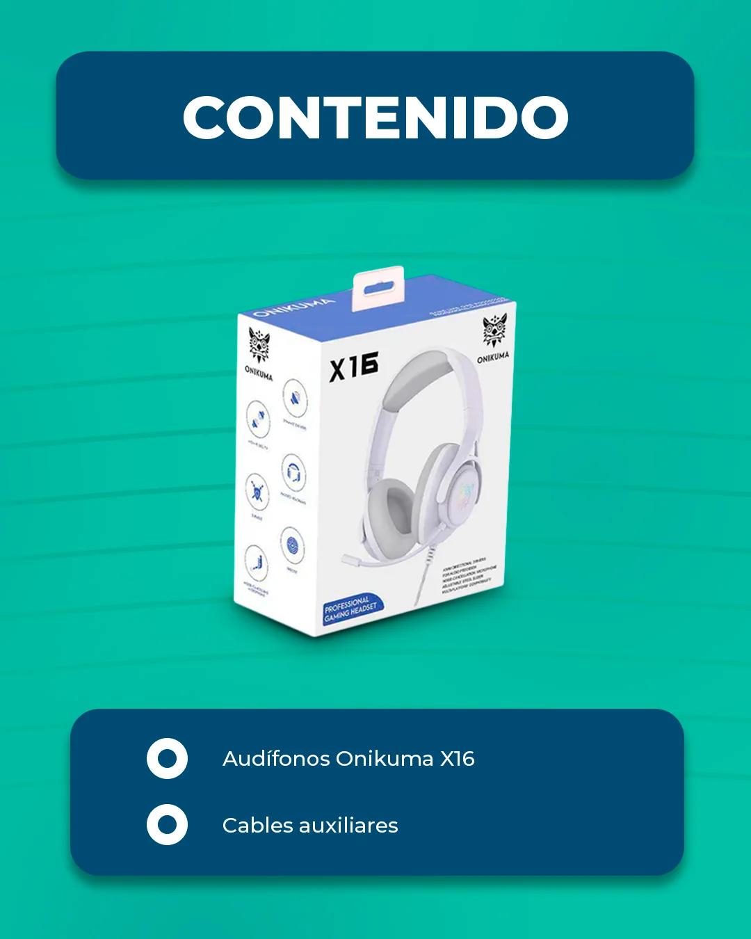 Audifonos Onikuma X16 Blancos  product media 2