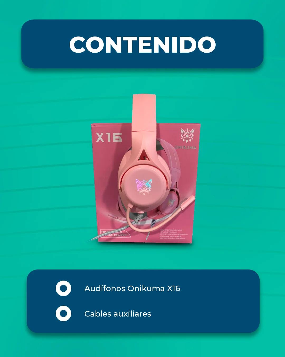 Audifonos Onikuma X16 Rosado product media 2